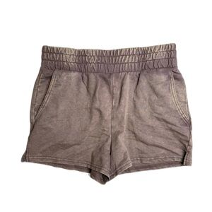 Hippy Rose Women's Fleece‎ Lounge Shorts Acid Wash Mauve Purple M $29